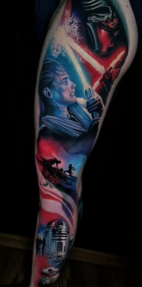 star wars shoulder tattoo