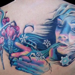gorgeous womens winter tattoo