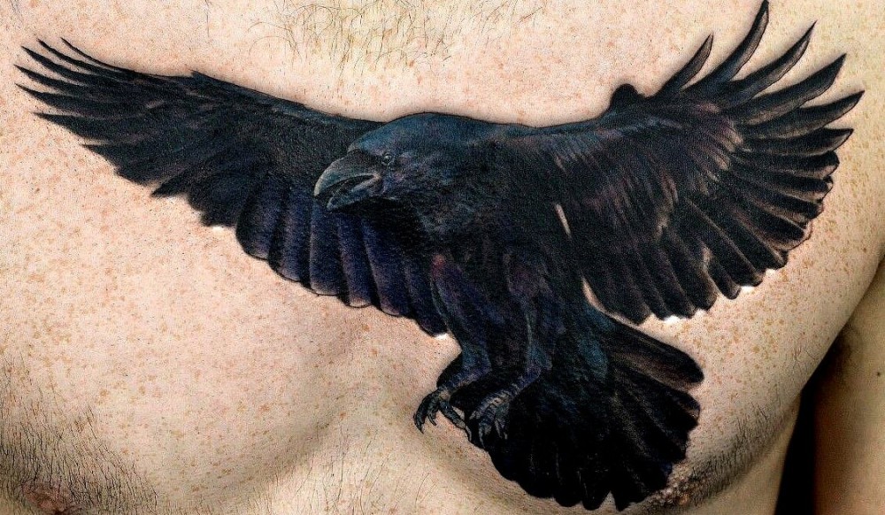 raven tattoo black crow tattoos