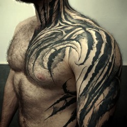 big men with tattoo