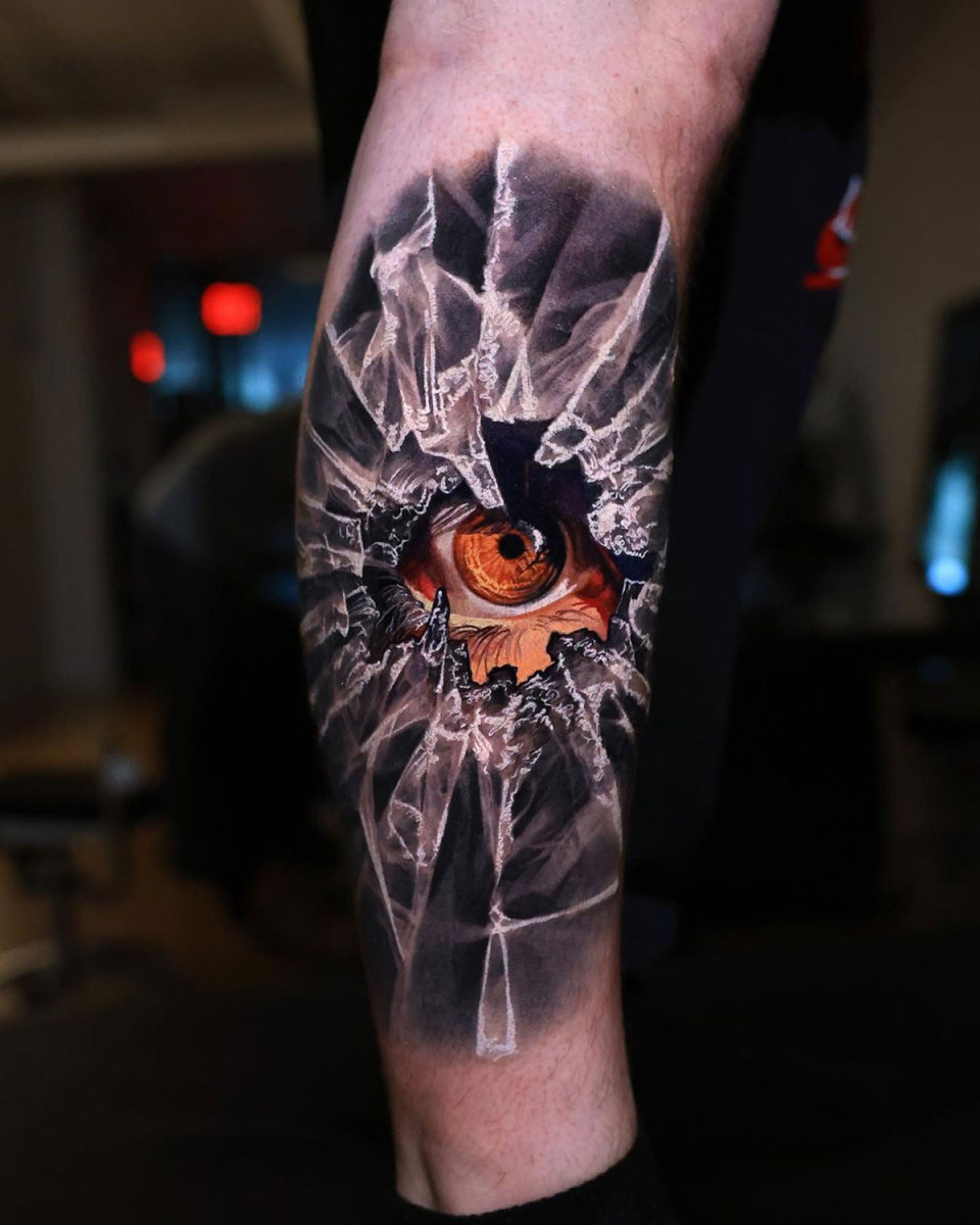 broken glass - eye