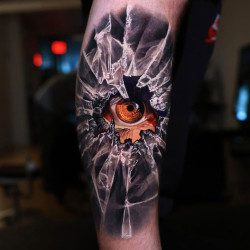 broken glass - eye