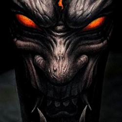 demon face