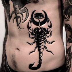 scorpion black tattoo