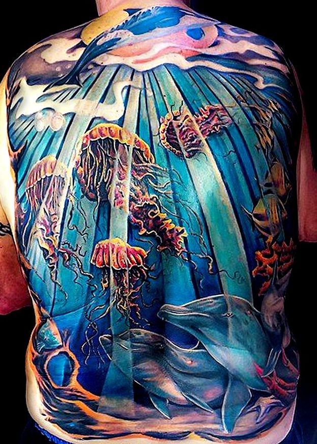 dolphin tattoo photo medusa