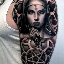 the nun tattoo
