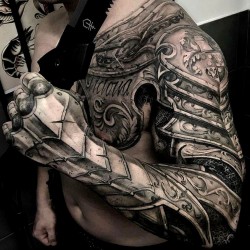 amazing half chest and sleeve armour piece by john