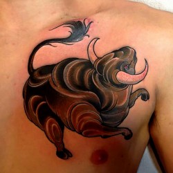 grab it by the horns bull logo