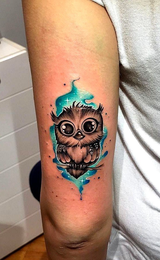 cute owl tattoo tattoo artist giulia del bianco