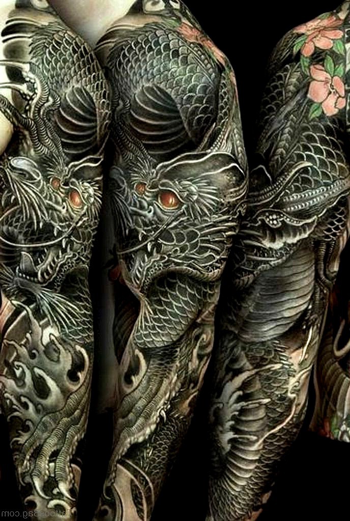 50 best dragon tattoos on full sleeve